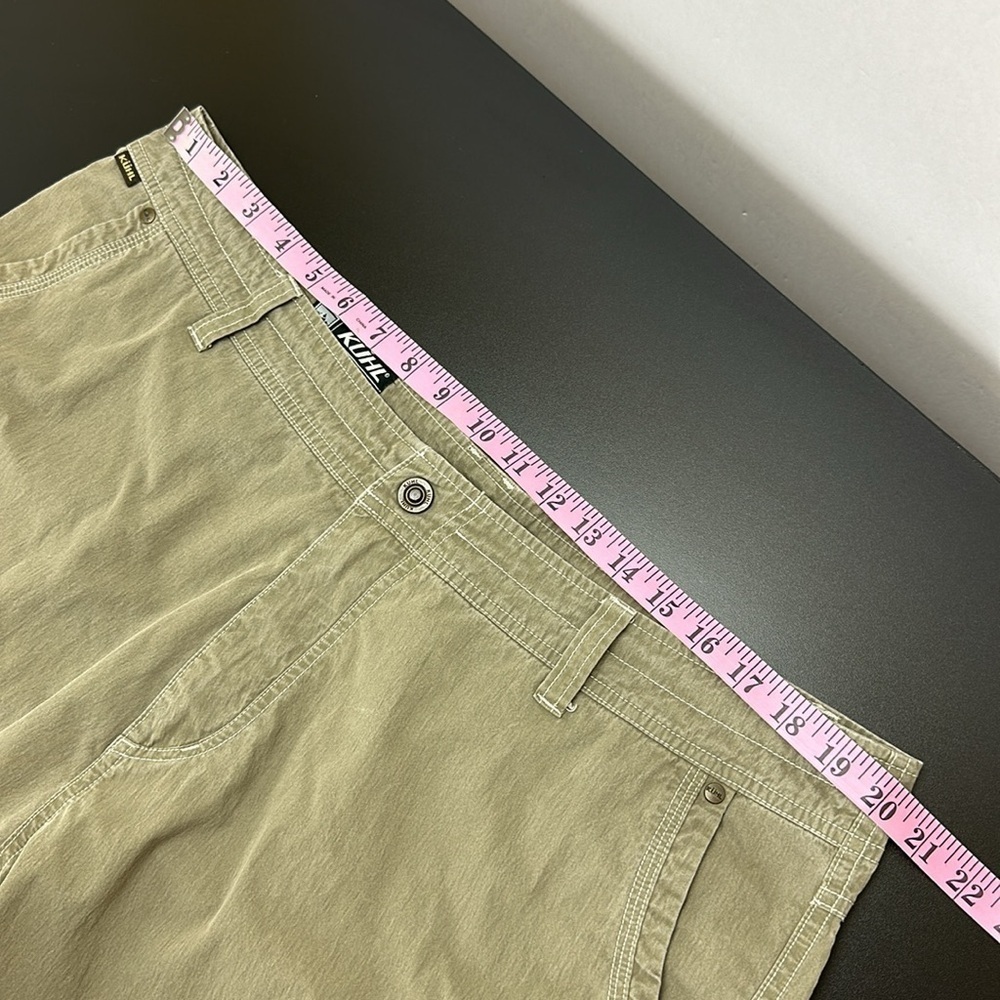 Kuhl Ramblr Green Cargo Shorts Sz 40 Outdoor Hiking Zip Pockets Utility … - Picture 11 of 14